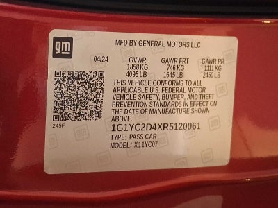 2024 Chevrolet Corvette Stingray 3LT