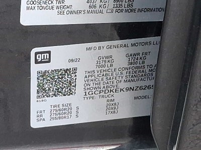 2022 Chevrolet Silverado 1500 LT (2FL)