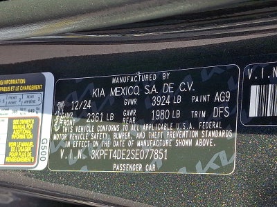 2025 Kia K4 LXS