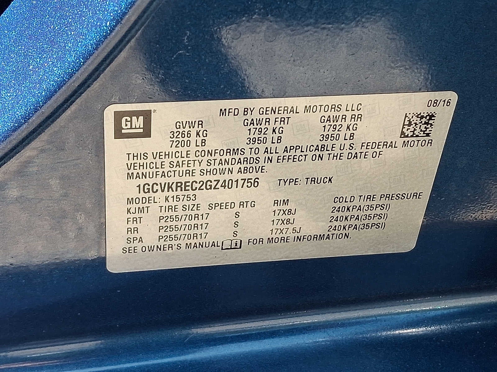 2016 Chevrolet Silverado 1500 LT