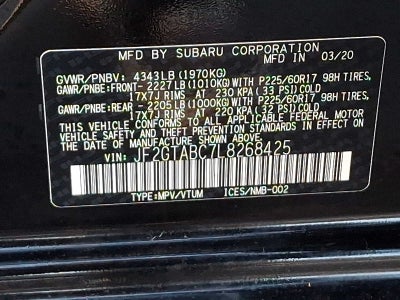 2020 Subaru Crosstrek Base