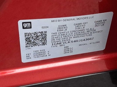 2024 Chevrolet Traverse RS