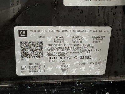 2020 GMC Sierra 1500 AT4