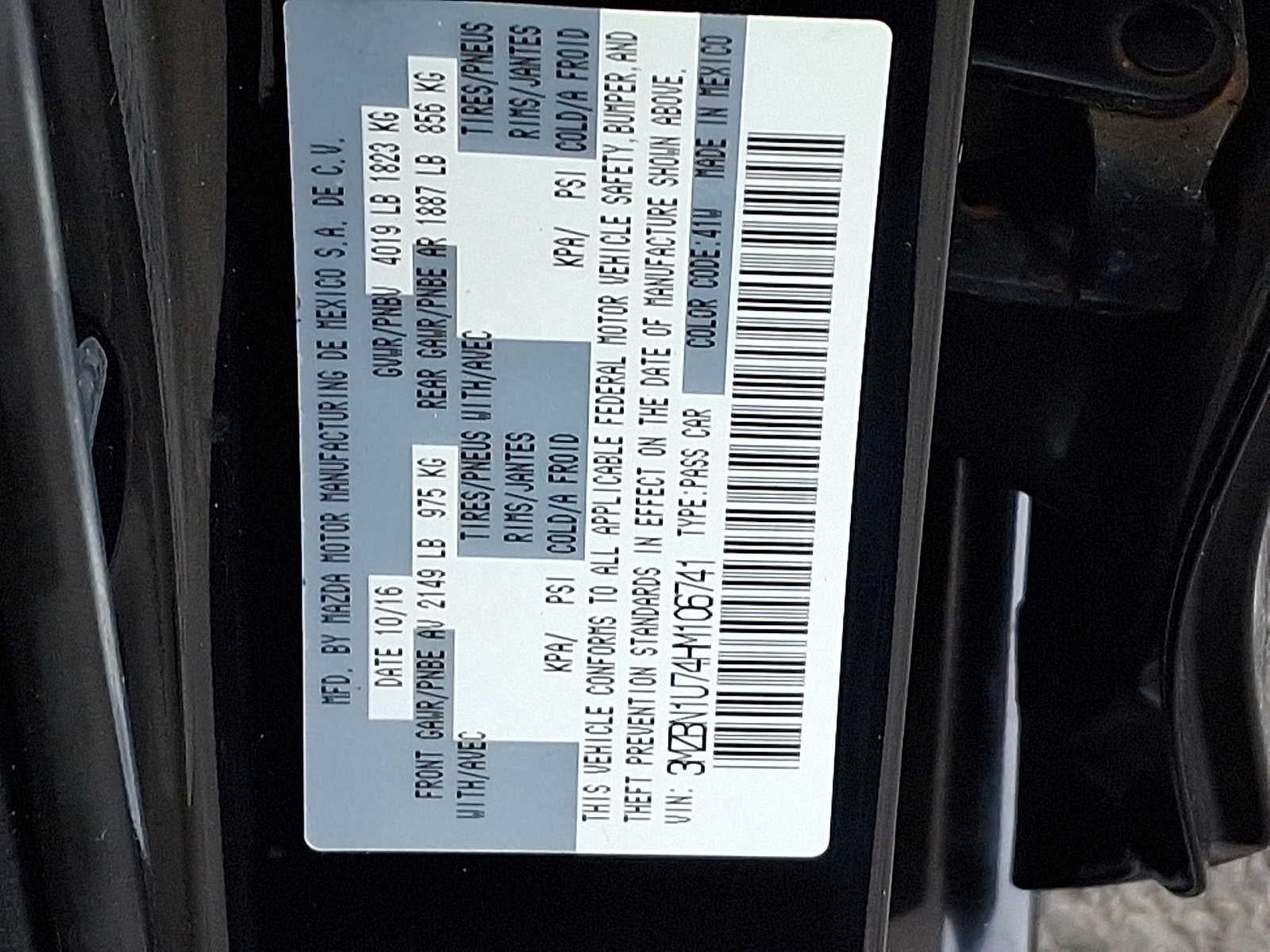 2017 Mazda Mazda3 4-Door Sport