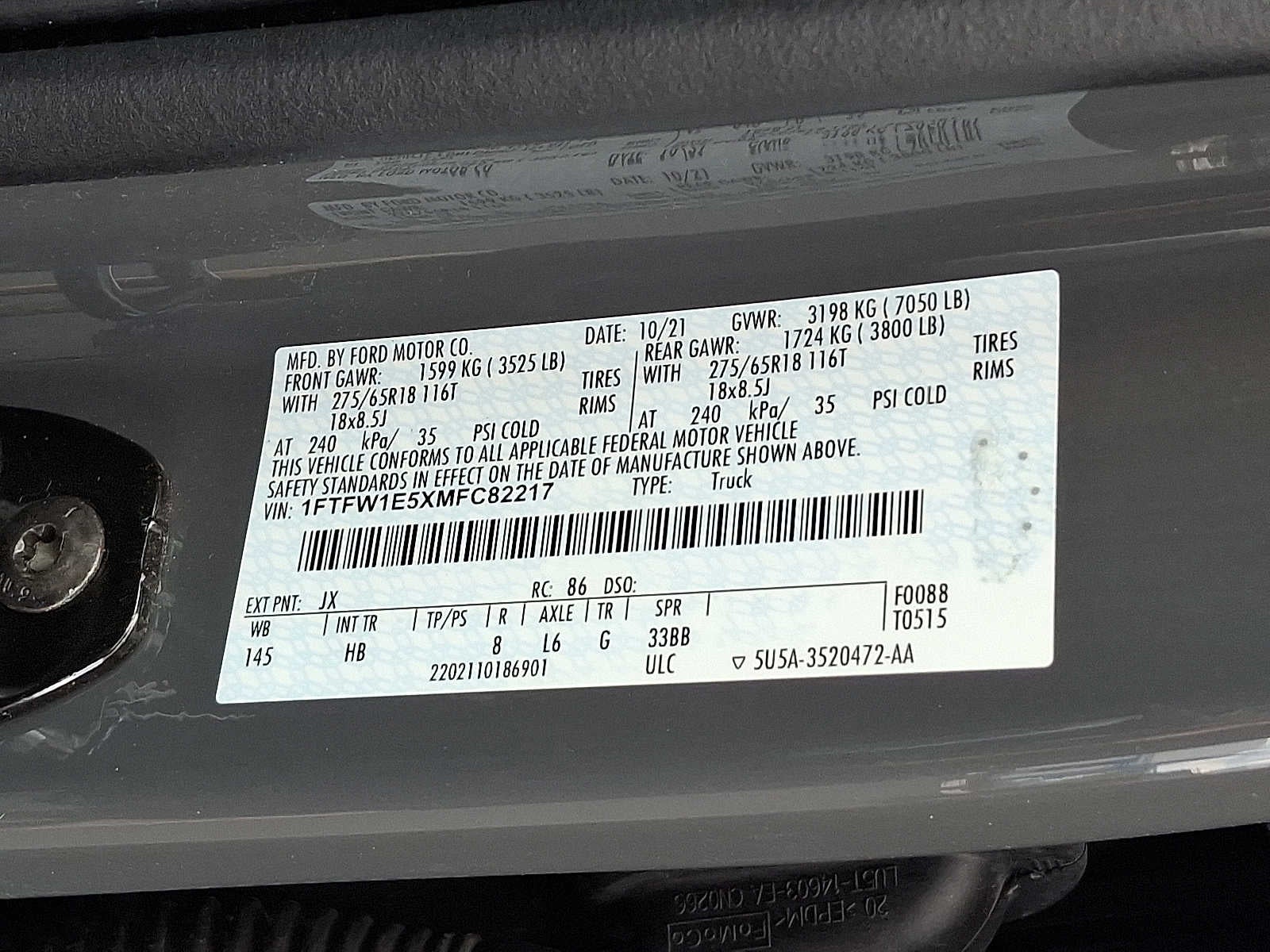 2021 Ford F-150 XL