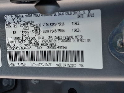 2023 Toyota Tacoma 4WD SR