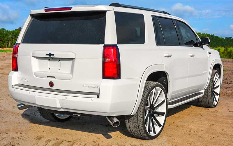 The right back of a Tahoe Premier Edition